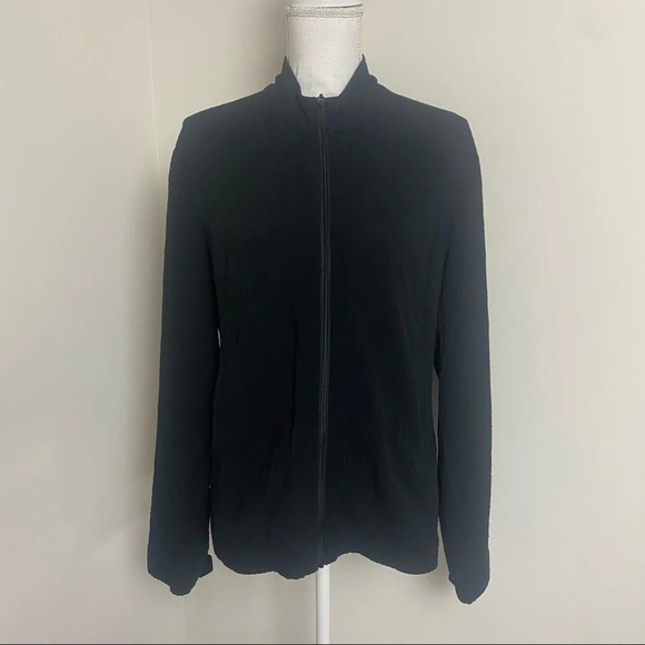 Orvis Jacket Large Black Zipper Front - Picture 4 of 13